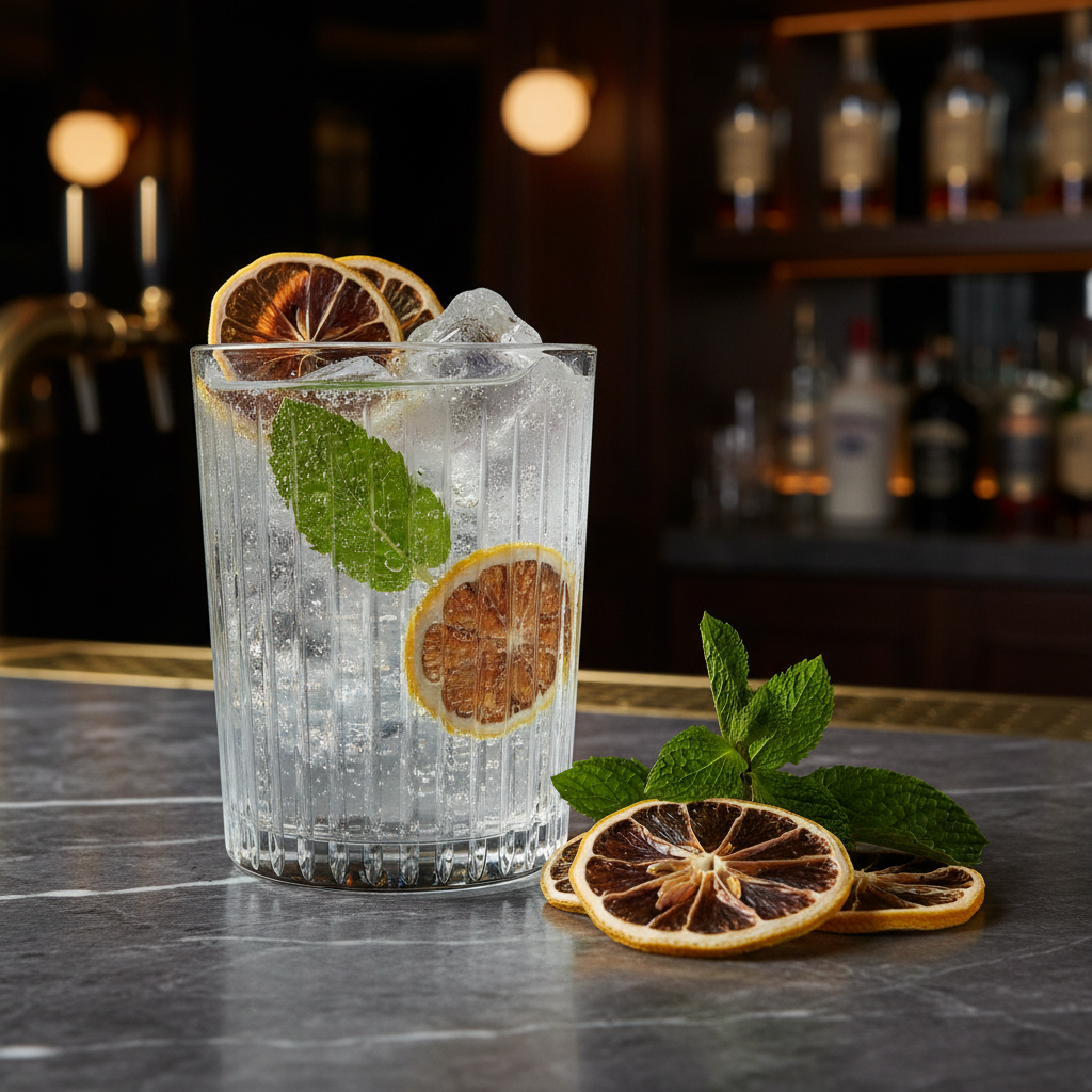 Dehydrated Lemon Cocktail