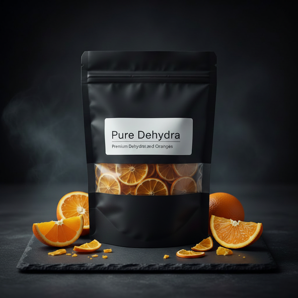 Pure Dehydra Dehydrated Orange Slices black bag